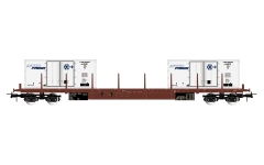 Rivarossi HR6714 - H0 - Flachwagen Interfrigo, FS, Ep. IV